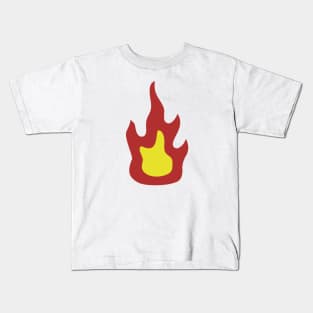 Camp Fire Flames v2 Kids T-Shirt